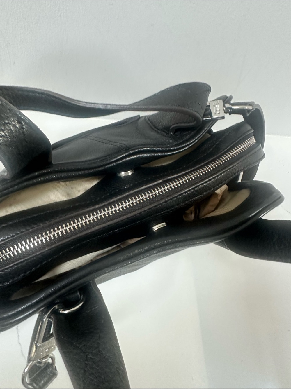 Amiee Kestenberg Leather Black Metallic Camo Leather Bag - Picture 5 of 12